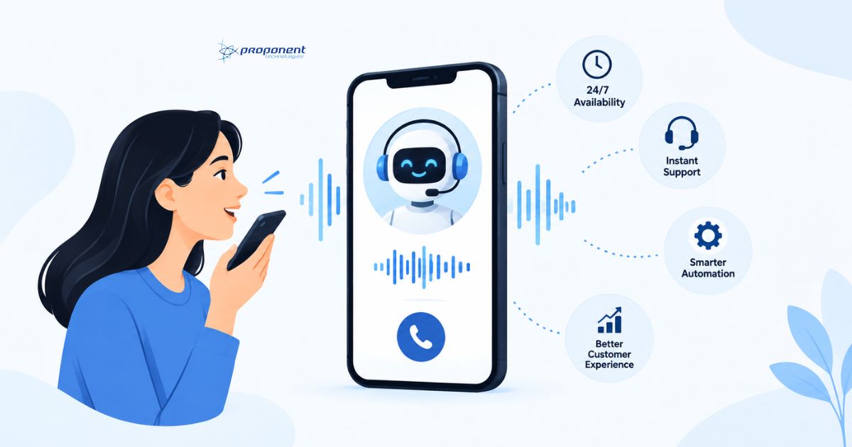 Voice AI agent handling phone calls on a smartphone
